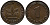 ФРГ 1 пфенниг 1950 F KM 105, J.380 сталь плакированная медью 99-251
