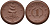 Саксония 1 марка 1921 парусник J. N 55 фарфор 1094-4-65