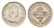 Маврикий 1/4 рупии 1978 Елизавета II (1952-2022) KM 36 медно-никель UNC 3996-1135