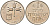 Израиль 1 лира 1976 JE 5736 KM 47 медно-никель 4575-1046