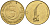 Словения 5 толаров 2000 ибекс, альпийский горный козёл KM 6 латунь 4556-1244