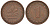 ФРГ 1 пфенниг 1950 F KM 105 сталь плакированная медью 4164-123