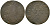 ФРАНЦИЯ ДВОЙНОЙ ТУРНУА 1639 ЛУИ XIII (1610-1643) медь 99-965
