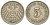 ГЕРМАНИЯ 5 ПФЕННИГОВ 1909 J KM 11, J. 12 медно-никель 105-139