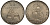 Французская Новая Каледония 50 сантим 1948 PROBA, ESSAI KM E2 никель бронза UNC 272-231