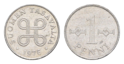 Финляндия 1 пенни 1976 KM 44a алюминий 4647-243
