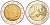 Монако 2 евро 2009 Князь Альберт II KM 195 биметалл UNC 1525-1322