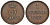 Ганновер 1 пфенниг 1852 B, Георг V, год тип KM 216, AKS 154, J. 82 медь 4594-269