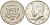 США 1/2 доллара 1969 D KM 202a серебро UNC 82-526