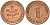 ФРГ 1 пфенниг 1996 G KM 105, J. 380 сталь плакированная медью    4598-718