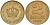 Югославия 2 динара 1938 Петар II, малая корона KM 21 алюминиевая бронза aUNC 4589-344