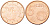 Кипр 5 евроцентов 2009 два муфлона KM 80 сталь плакированная медью UNC 100-1124