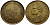 ТАИЛАНД 25 САТАНГОВ = 1/4 БАТА 1977 (2520 ГОД) KM 109 латунь 54-958