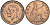 Великобритания 1 пенни 1931 Георг V (1910-1936) KM 838, Spink 4055 бронза 4117-823