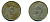 ЕГИПЕТ 5 МИЛЛИМОВ 1938 ФАРУК (1936-1952) KM 363 медно-никель 41-213