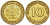 ФРГ 10 ПФЕННИГОВ 1970 G KM 108, J. 383 сталь плакированная латунью 4544-1124