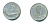 ИТАЛИЯ 5 ЛИР 1954 R, РУЛЬ, ДЕЛЬФИН KM 92 алюминий 23-1123