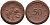 Саксония 50 пфеннигов 1921 виноград и лопата J. N 54 фарфор 1094-5-24