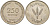 Израиль 250 прута 1949 JE 5709, с жемчужиной KM 15 медно-никель 4512-611