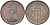 Великобритания 1 пенни 1975 Елизавета II (1952-2022) KM 915, Spink 4237 (B1) бронза 4115-669
