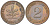 ФРГ 2 ПФЕННИГА 1965 J KM 106, J. 381 бронза 4181-742