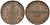 Саксония 5 пфеннигов 1867 В, Johann (1854-1873) KM 1218, AKS 151, J. 123 медь 4587-625