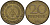 ГДР 20 пфеннигов 1969 A, первый год KM 11 латунь 92-732