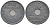 Франция 10 сантимов 1941 KM 898.1, Le Franc 141/2 цинк 4584-954