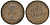 Великобритания 1/2 пенни 1959 Елизавета II (1952-2022) KM 896, Spink 4158 бронза 4681-537