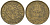 Тунис 1 франк 1945 KM 247 алюминиевая бронза 4364-2457