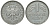 ФРГ 1 МАРКА 1956 J J 385, KM 110 медно-никель 72-637