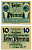 НЮРНБЕРГ 10 ПФЕННИГОВ 1920 1 МАЯ 1920 - 1 МАЯ 1921, НОТГЕЛЬД, ЗЕМЛЯ БАВАРИЯ Grabowski N58.2a бумага 2193-10-3-1