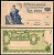 Аргентина 1 песо ND (1951) серия Ñ 07950, розовая бумага Pick 262 a  бумага  UNC (пресс) 447-26-2-1