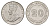 Стрейтс-Сетлментс (Стрейтс Сетлментс) 20 центов 1919 B, Георг V (1910-1936), год-тип KM 30a серебро 1522-134