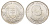 Словакия 50 крон 1944 5 лет Словацкой республике KM 10 серебро UNC 413-1225