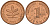 ФРГ 1 пфенниг 1982 D KM 105, J. 380 сталь плакированная медью    4598-621