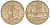 Франция 10 франков 1979 тип Матье KM 940, Le Franc 365.13-14 никель латунь 51-4045