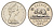 Канада 5 центов 1974 Елизавета II (1952-2022), бобр KM 60.1 никель PROOF-LIKE (BU) 4630-944