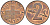 Швейцария 2 раппена 1970 KM 47 бронза UNC 4592-727