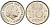Нидерланды 10 центов 1975 Юлиана (1949-1980) КМ 182 никель 4567-557