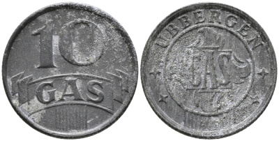 Нидерланды, Харлинген жетон на газ в 10 центов ND (1942) 99-1151