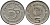 Индия 5 рупий 1995 50 лет ООН KM 156 медно-никель 33-723