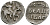 ВЕЛИКОЕ КНЯЖЕСТВО МОСКОВСКОЕ ДЕНГА 1535 - 1547 ИВАН IV ВАСИЛЬЕВИЧ, МОСКОВСКИЙ МОНЕТНЫЙ ДВОР, 0,34 ГР ГиК №48 серебро 262-1611