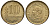Аргентина 10 сентаво 1970 голова свободы влево KM 66 алюминиевая бронза XF-UNC 4181-217