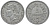 Франция 5 франков 1950 В, closed 9 KM 888b.2, Le Franc 339.21 алюминий 4123-541