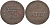 БАТАВСКАЯ ИНДИЯ 1/2 ШТЮВЕРА 1823 KM 284.2 медь 38-215