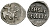 Русское Царство денга 1547-1584 Иван IV Васильевич, Московский  монетный двор, 0,36 ГР ГиК №43 серебро 262-642