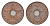 Бельгийское Конго 1 сантим 1910 Альберт I (1909-1934) KM 15 медь 1519-523