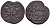РОССИЯ ПОЛУШКА 1718-1722 ВЕС 0,94 ГР. медь 633-243