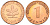 ФРГ 1 пфенниг 1971 F KM 105, J.380 сталь плакированная медью PROOF 1094-7-63